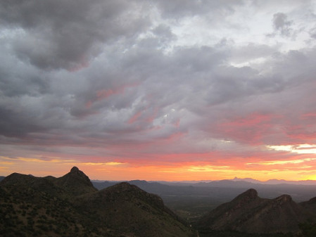...and we may have to endure a series of spectacular monsoon sunsets.