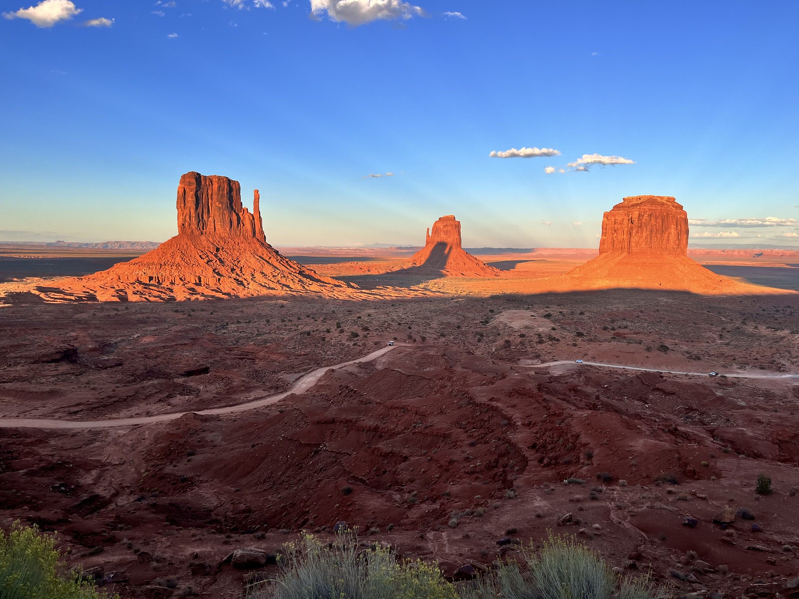 …and take a late afternoon drive through Monument Valley.