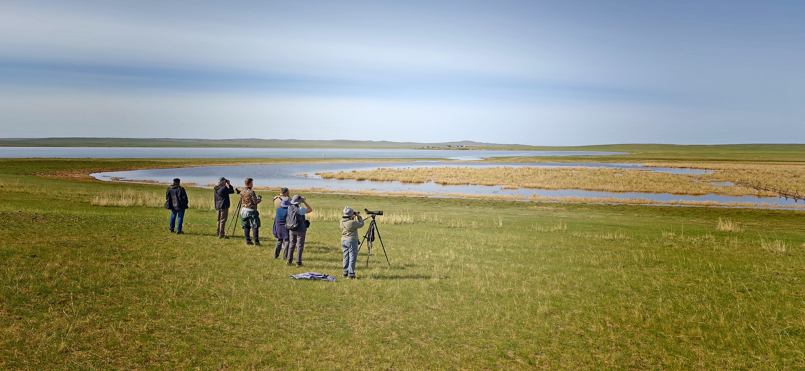 After a two day drive (and a welcome night in an actual hotel!) north along the Chinese border, we arrive at Chukh Nuur, an excellent small lake in the north-east of Mongolia.   