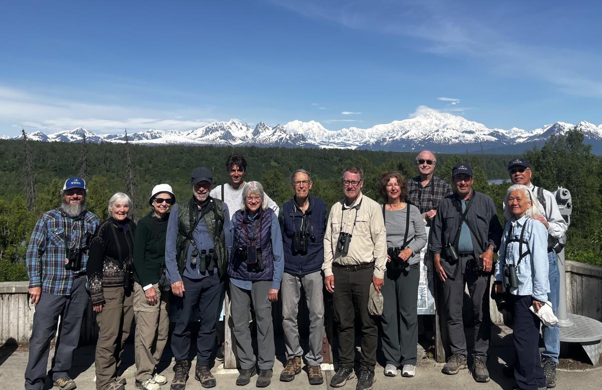 Our group with Denali in full view.