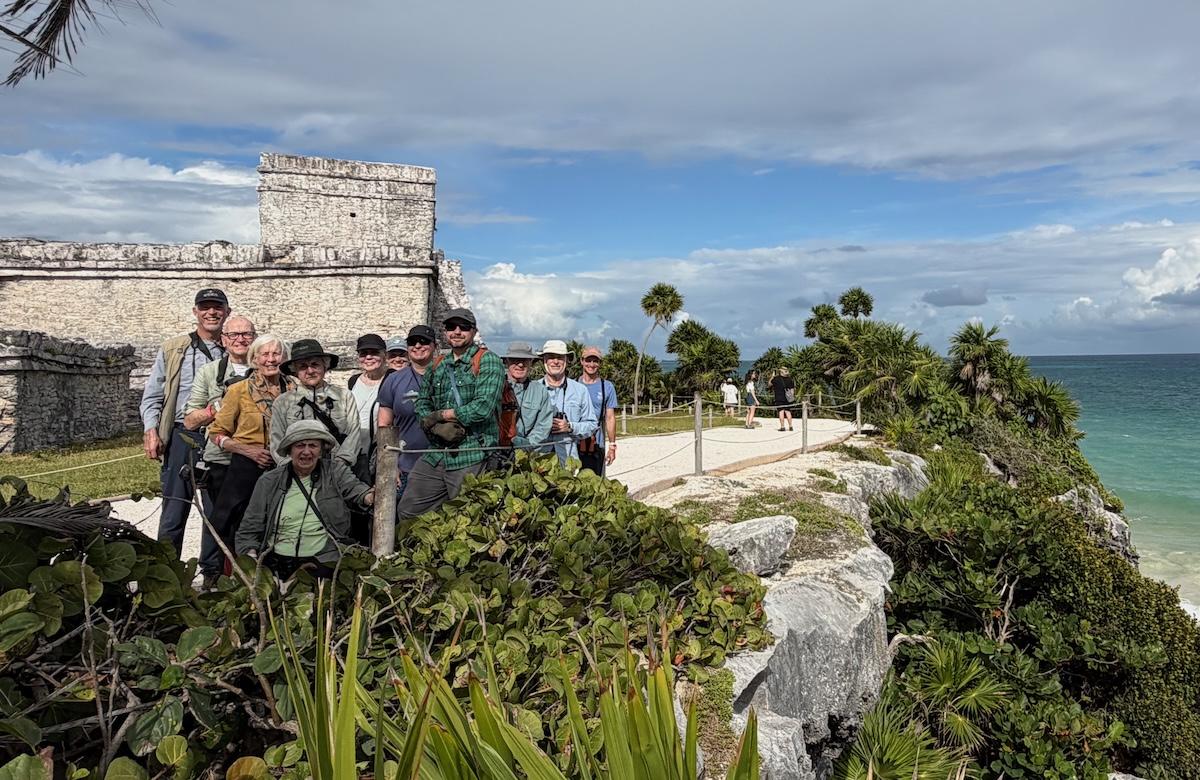 Some of our birding was in stunningly picturesque locales, such as the Maya ruins of Tulum.