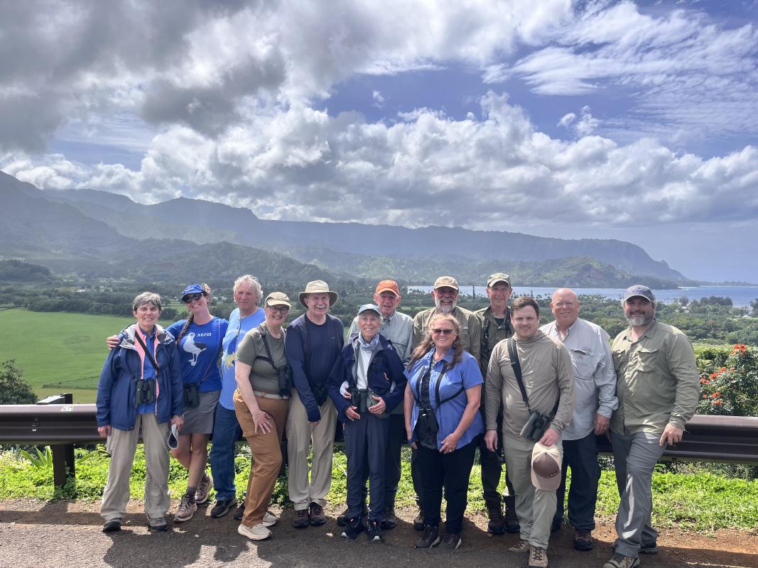 Our group taking a break for scenery