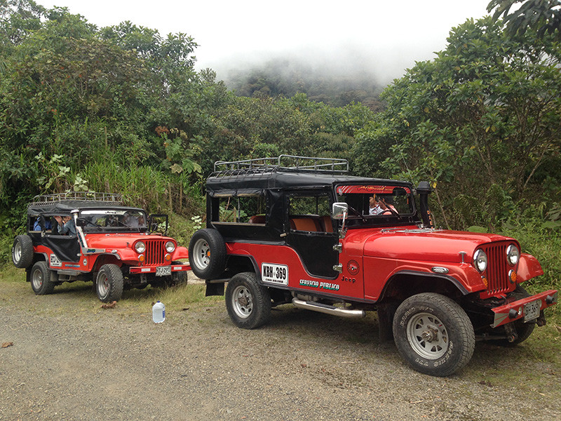 …augmented by several kinds of 4x4s to reach the more remote locations.