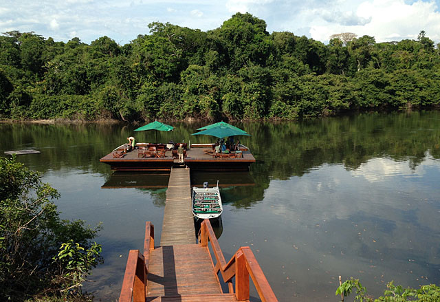 …to a river dock and our short boat ride to Cristalino Jungle Lodge.