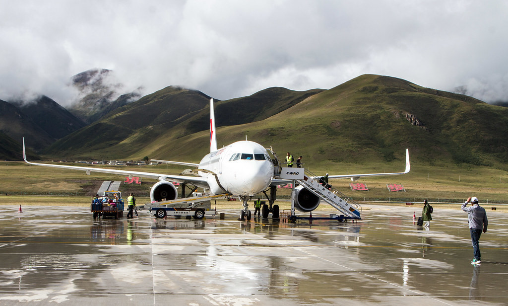 We’ll have a few internal flights including ones to and from Yushu airport…