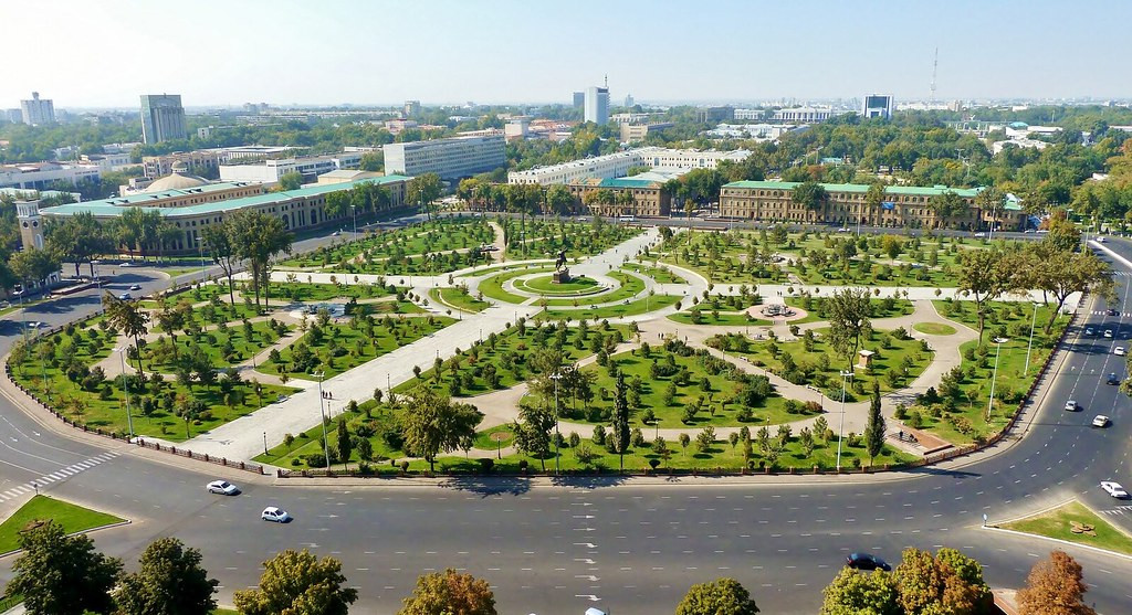 Our tour starts in the modern and very green capital city of Tashkent