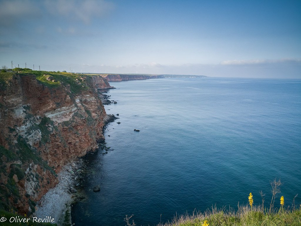 The stunning Cape Kaliakra features amazing plains landscapes and the beautiful coast of the Black Sea, a great place to watch passing Yelkouan Shearwaters. 