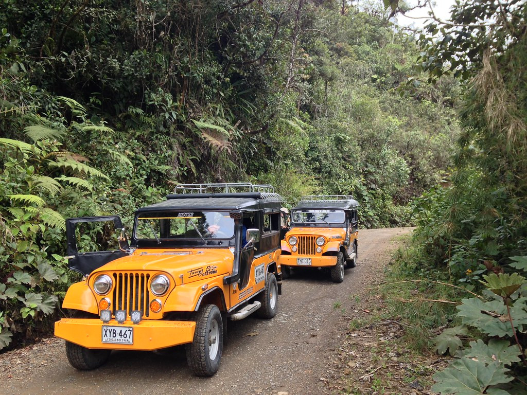 … and occasionally jeeps when the roads turn too bad…