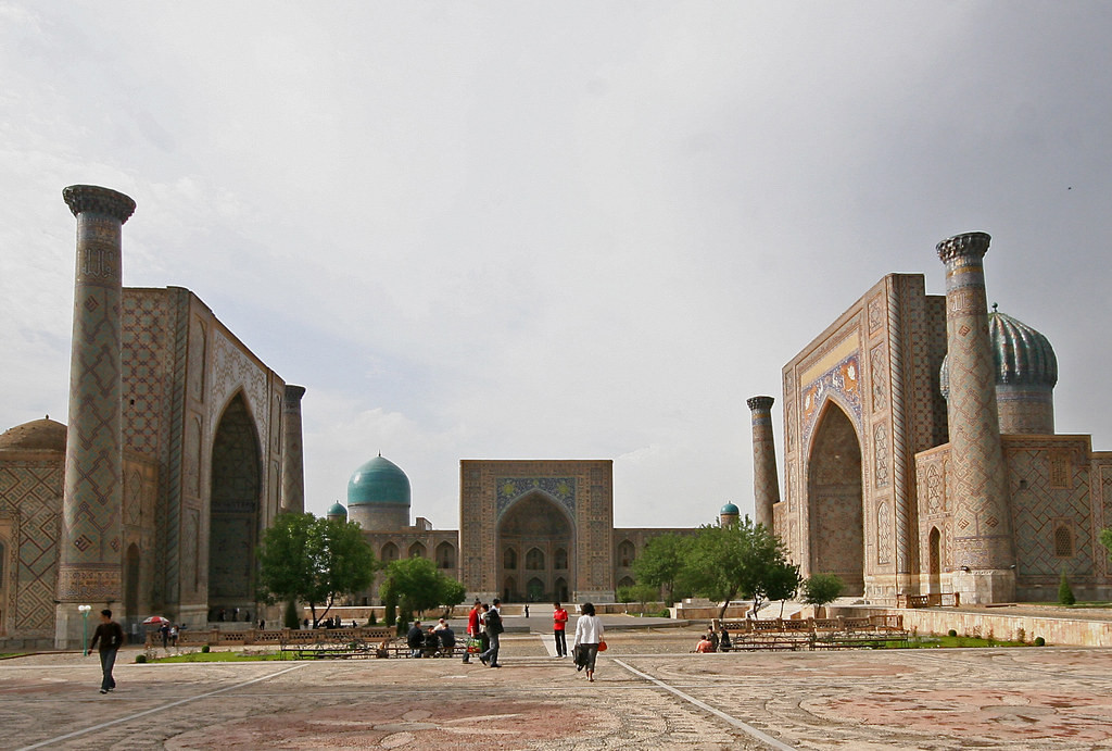 From here we ‘take the Golden Road to Samarkand’ where the majestic Registan is testament to its illustrious past