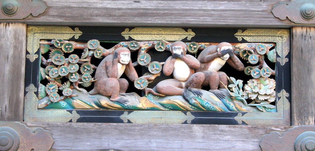 …and the famous original Three Wise Monkeys…