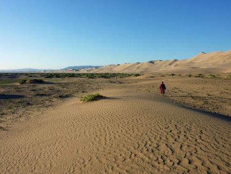 Elsewhere there are vast and spectacular areas of sand... (wr)