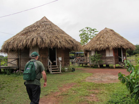 Accommodations range from simple cabins like in Surama (an ecotourism project whose benefit is going to the Amerindian community)...