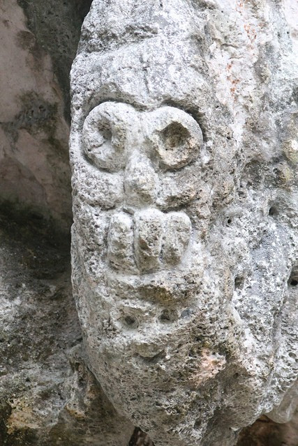 ...ancient Taino cliff carvings.