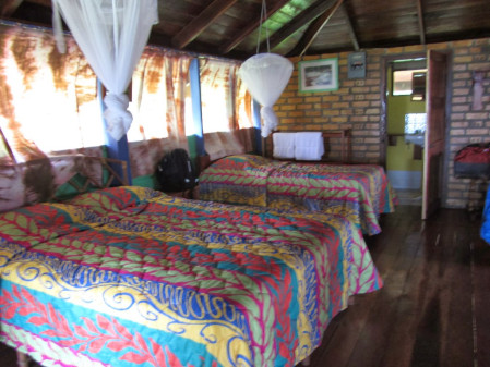 ...and also some fancy rooms like at Iwokrama lodge...