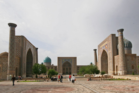 From here we 'take the Golden Road to Samarkand' where the majestic Registan is testament to its illustrious past